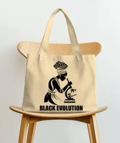 Black Evolution Tote Bags