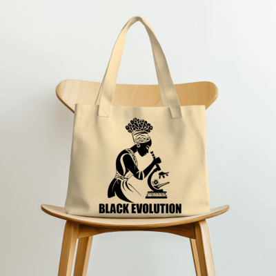 Black Evolution Tote Bags